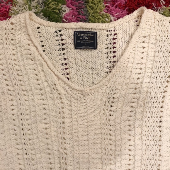 Abercrombie Ivory Knit Sweater - Picture 3 of 8